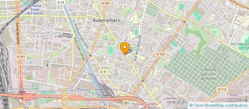 localisation de l'entreprise MONSIEUR LOTFI MESSAHEL  AUBERVILLIERS