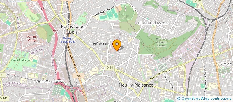 localisation de l'entreprise MONSIEUR LOTFI NASRI à ROSNY-SOUS-BOIS