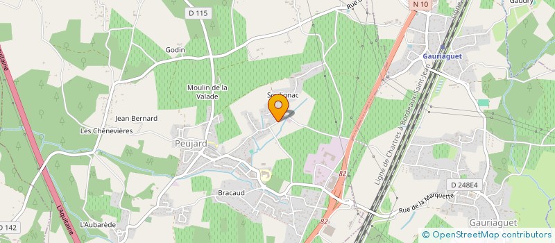 localisation de l'entreprise MONSIEUR LOTFI RAIS  PEUJARD