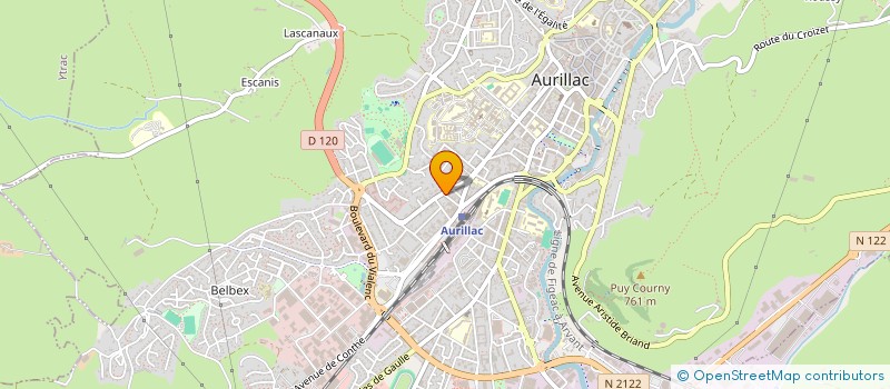 localisation de l'entreprise MONSIEUR LOTFI SAOUDI à AURILLAC