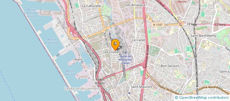 localisation de l'entreprise MONSIEUR LOTFI SLAMNIYA  MARSEILLE