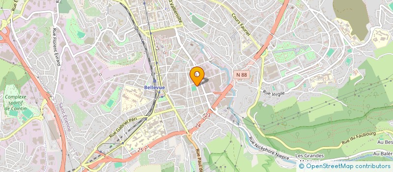 localisation de l'entreprise MONSIEUR LOU BERGER  SAINT-ETIENNE