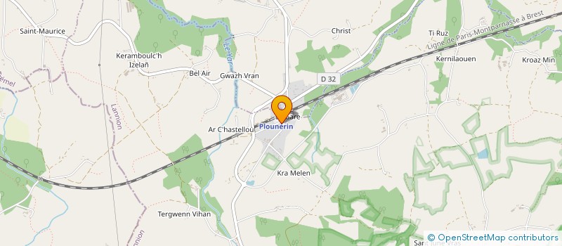 localisation de l'entreprise MONSIEUR LOUAN GUIDOU-ARAUJO  PLOUNERIN