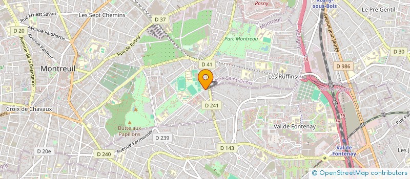 localisation de l'entreprise MONSIEUR LOUANN ROBERT à MONTREUIL