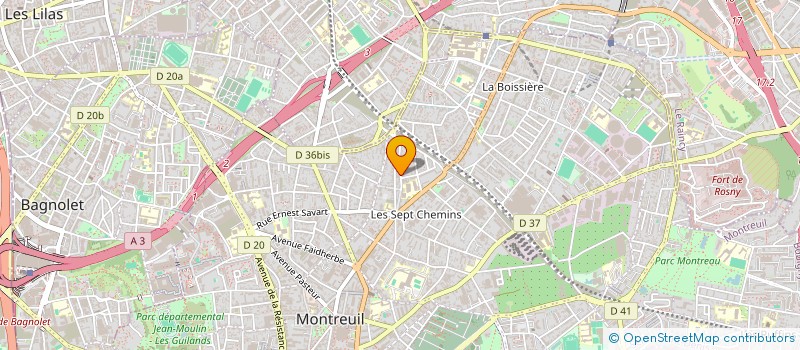 localisation de l'entreprise MONSIEUR LOUBIO RENFORT à MONTREUIL