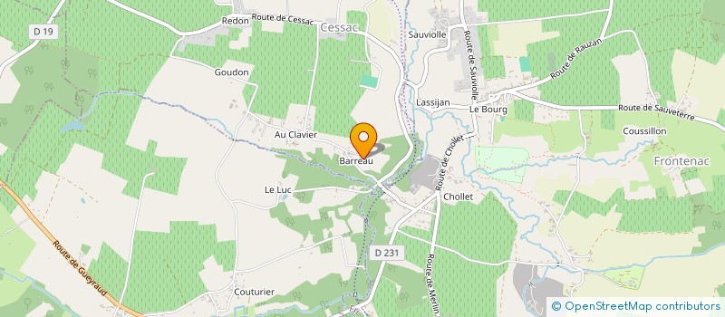 localisation de l'entreprise MONSIEUR LOUCA LIMA  CESSAC