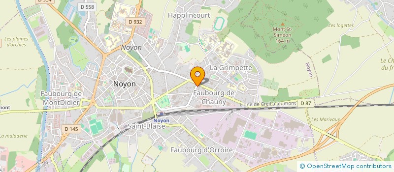 localisation de l'entreprise MONSIEUR LOUCAS DEVIENNE  NOYON