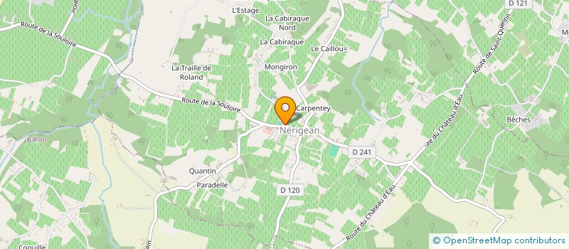 localisation de l'entreprise MONSIEUR LOUCAS LABORDERIE  NERIGEAN