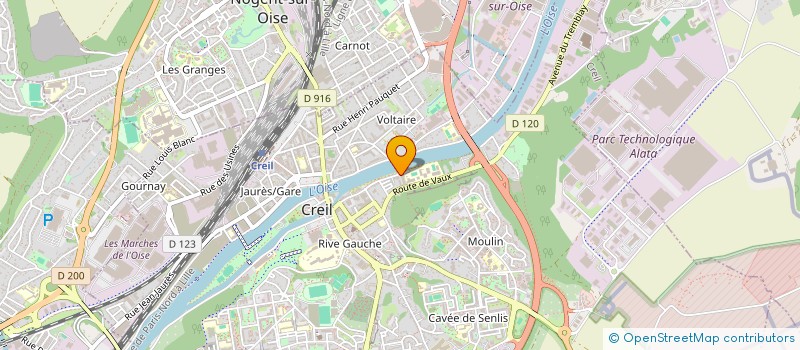 localisation de l'entreprise MONSIEUR LOUCIF ALIA  CREIL