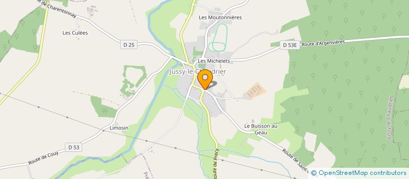 localisation de l'entreprise MONSIEUR LOUIDGY LEDEMAZEL  JUSSY-LE-CHAUDRIER