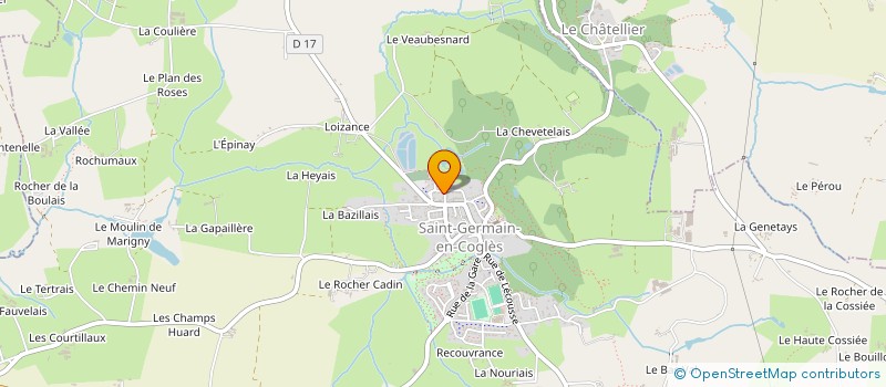 localisation de l'entreprise MONSIEUR LOUIDJI HIPEAUX  SAINT-GERMAIN-EN-COGLES