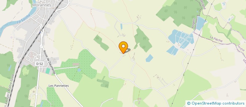 localisation de l'entreprise MONSIEUR LOUIS ACARIS  MORANNES SUR SARTHE-DAUMERAY