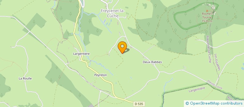 localisation de l'entreprise MONSIEUR LOUIS ACCASSAT  FREYCENET-LA-CUCHE