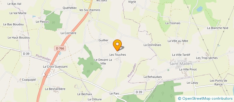 localisation de l'entreprise MONSIEUR LOUIS-ADRIAN DELVILLE  LANRELAS