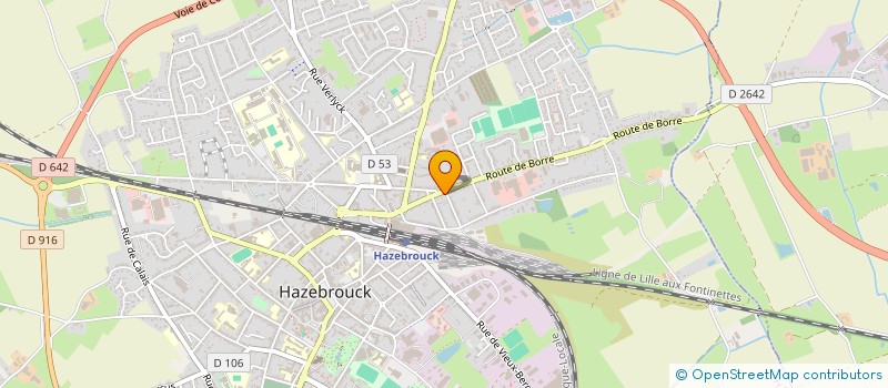 localisation de l'entreprise MONSIEUR LOUIS-ADRIEN DEWUITE à HAZEBROUCK