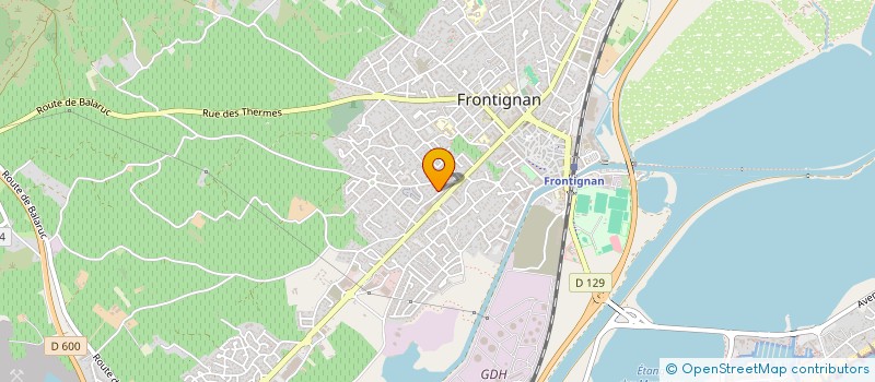 localisation de l'entreprise MONSIEUR LOUIS ALBERT  FRONTIGNAN
