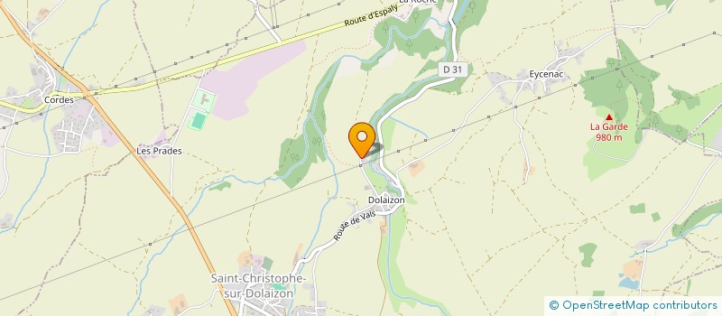 localisation de l'entreprise MONSIEUR LOUIS ALLIROL à ST CHRISTOPHE SUR DOLAIZON