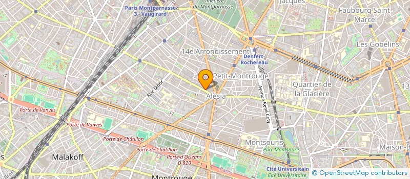 localisation de l'entreprise MONSIEUR LOUIS ANDRIES  PARIS 14