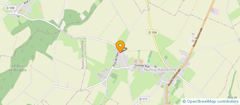 localisation de l'entreprise MONSIEUR LOUIS ANDRIUS  NUNCQ-HAUTECOTE