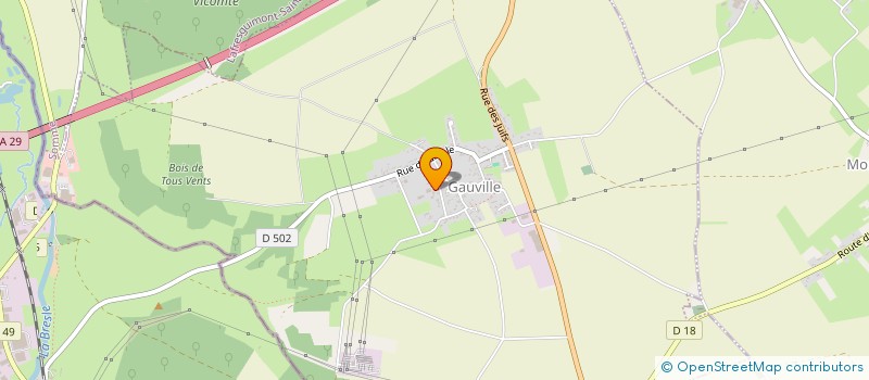 localisation de l'entreprise MONSIEUR LOUIS ANTHIERENS  GAUVILLE