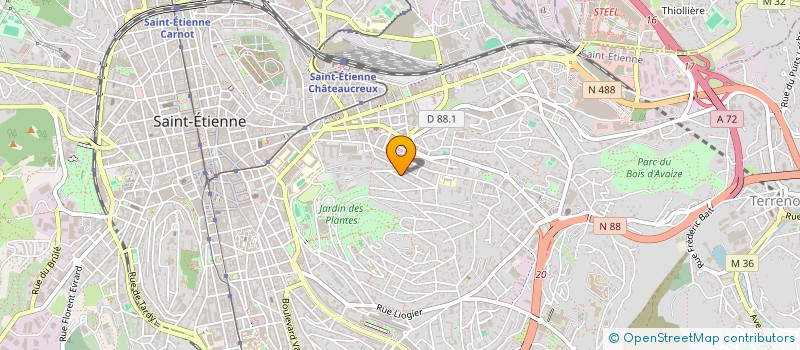 localisation de l'entreprise MONSIEUR LOUIS ANTHOUARD à SAINT-ETIENNE