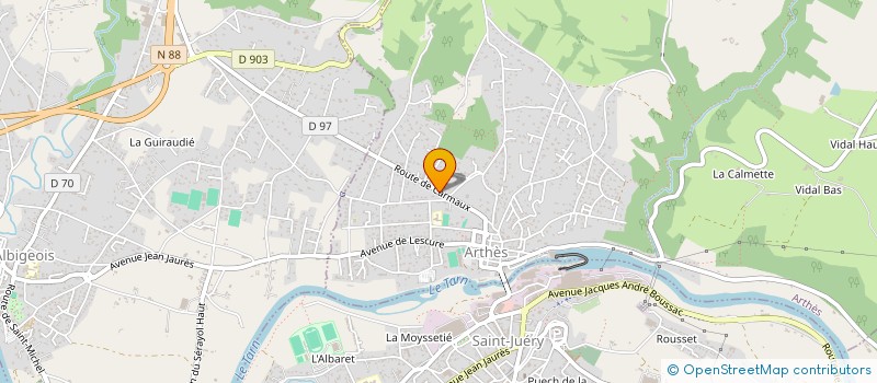 localisation de l'entreprise MONSIEUR LOUIS ARNAL à ARTHES