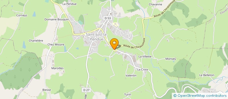 localisation de l'entreprise MONSIEUR LOUIS ARPIN  SAINT-JUST-LA-PENDUE