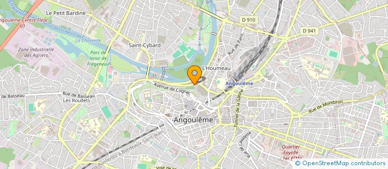 localisation de l'entreprise MONSIEUR LOUIS AUBEUT à ANGOULEME
