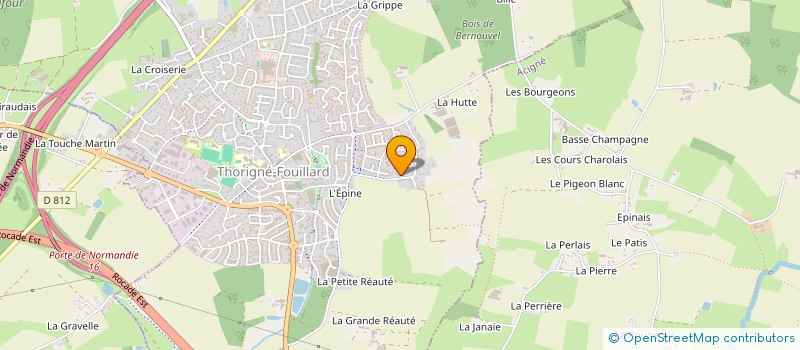 localisation de l'entreprise MONSIEUR LOUIS AUBREE  THORIGNE FOUILLARD