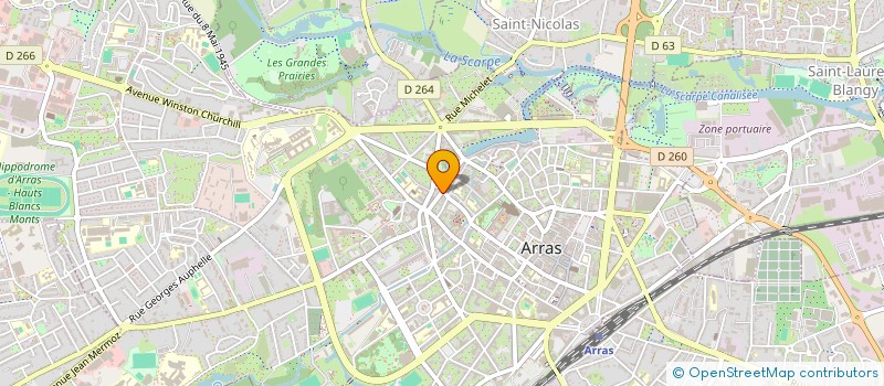localisation de l'entreprise MONSIEUR LOUIS AUCREMANNE à ARRAS