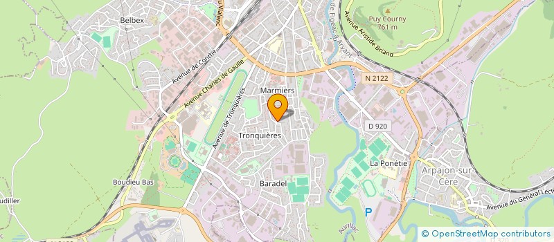localisation de l'entreprise MONSIEUR LOUIS AUDUBERT à AURILLAC