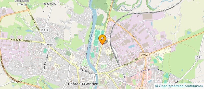 localisation de l'entreprise MONSIEUR LOUIS AUFFRAY  GENNES-LONGUEFUYE