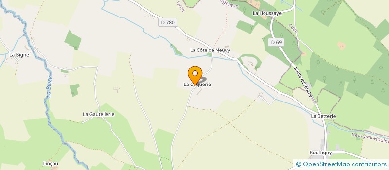 localisation de l'entreprise MONSIEUR LOUIS AUFFRAY à NEUVY-AU-HOULME
