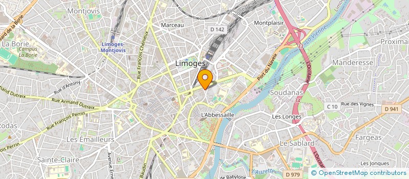 localisation de l'entreprise MONSIEUR LOUIS AUGIER à LIMOGES