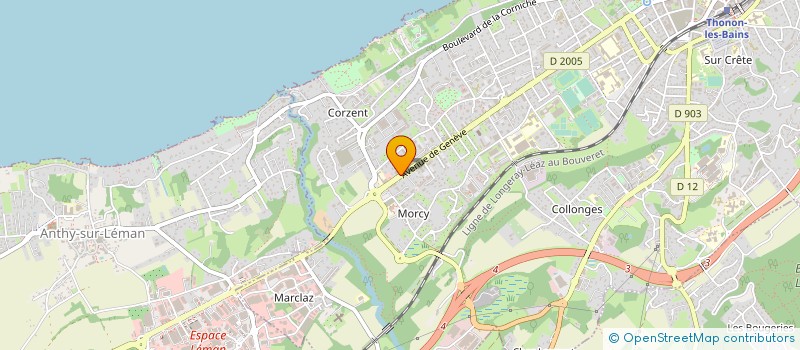 localisation de l'entreprise MONSIEUR LOUIS-AYMAR VERAS à THONON-LES-BAINS