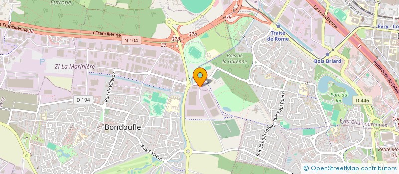 localisation de l'entreprise MONSIEUR LOUIS AZALEKO  EVRY-COURCOURONNES