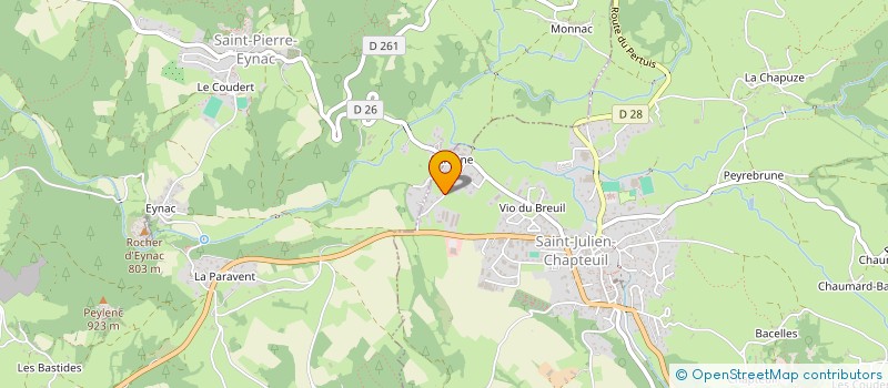 localisation de l'entreprise MONSIEUR LOUIS BADIOU  SAINT-ETIENNE-LARDEYROL