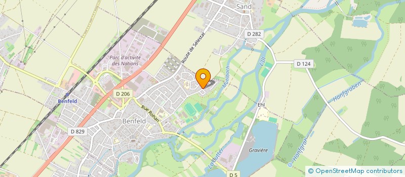 localisation de l'entreprise MONSIEUR LOUIS BAILLEAU  BENFELD