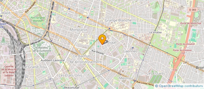 localisation de l'entreprise MONSIEUR LOUIS BAILLET  LYON