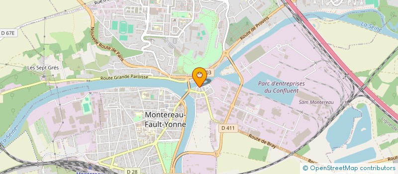 localisation de l'entreprise MONSIEUR LOUIS BAILLON à MONTEREAU FAULT YONNE