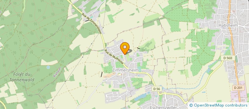 localisation de l'entreprise MONSIEUR LOUIS BALANCHE  ZIMMERSHEIM