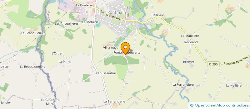 localisation de l'entreprise MONSIEUR LOUIS BARBEDETTE à PONTMAIN