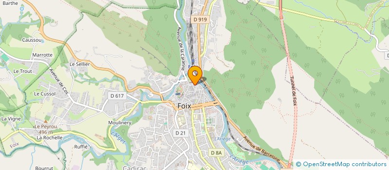 localisation de l'entreprise MONSIEUR LOUIS BAREILLE à FOIX