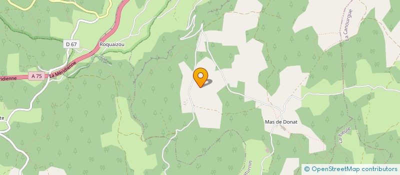 localisation de l'entreprise MONSIEUR LOUIS BARRANDON  LA CANOURGUE