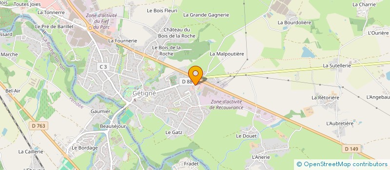 localisation de l'entreprise MONSIEUR LOUIS BARRE  GETIGNE