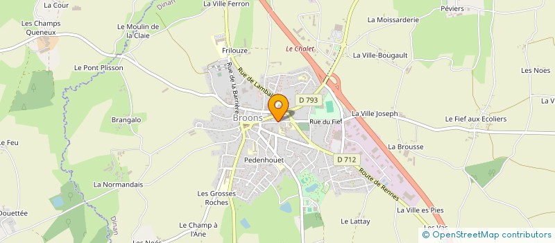 localisation de l'entreprise MONSIEUR LOUIS BARRIER  BROONS