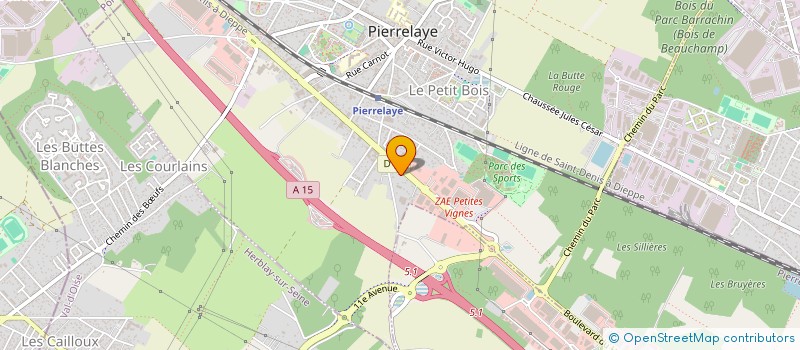 localisation de l'entreprise MONSIEUR LOUIS BATAILLY  PIERRELAYE