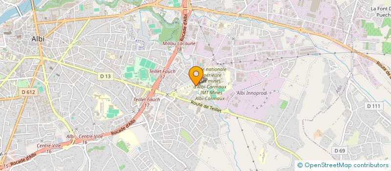 localisation de l'entreprise MONSIEUR LOUIS BATBEDAT à ALBI