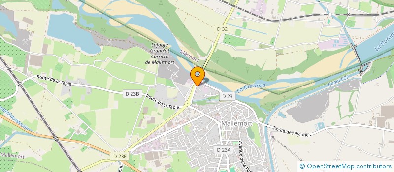 localisation de l'entreprise MONSIEUR LOUIS BAUDINO  MALLEMORT