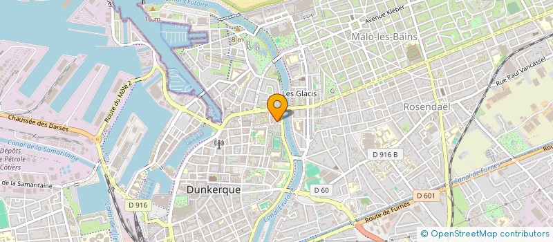 localisation de l'entreprise MONSIEUR LOUIS BAUDUIN à DUNKERQUE